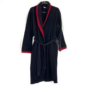 Talbots | Vintage Navy Red Long Bathrobe Long Womens Medium